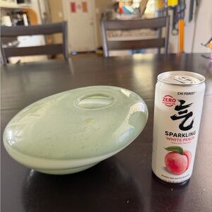 Elegant Green Glass Vase